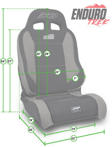 Enduro Elite Suspension Seat - Trek Edition, Kit for Jeep Wrangler CJ7/YJ (Pair)