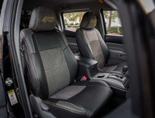 Front Seat Covers for 2012-2015 Toyota Tacoma; Fold Flat Edition (Pair) (Custom)