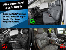 Front Seat Covers for 2021+ Ford F150, 2023+ Super Duty