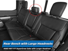 Rear Bench Seat Covers for 2021+ Ford F150, 2023+ Super Duty (Custom)