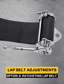 5.3x2 Harness with Pull Up Lap Belt