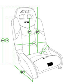 GT4 Suspension Seat (Pair with Mounts) (Custom)