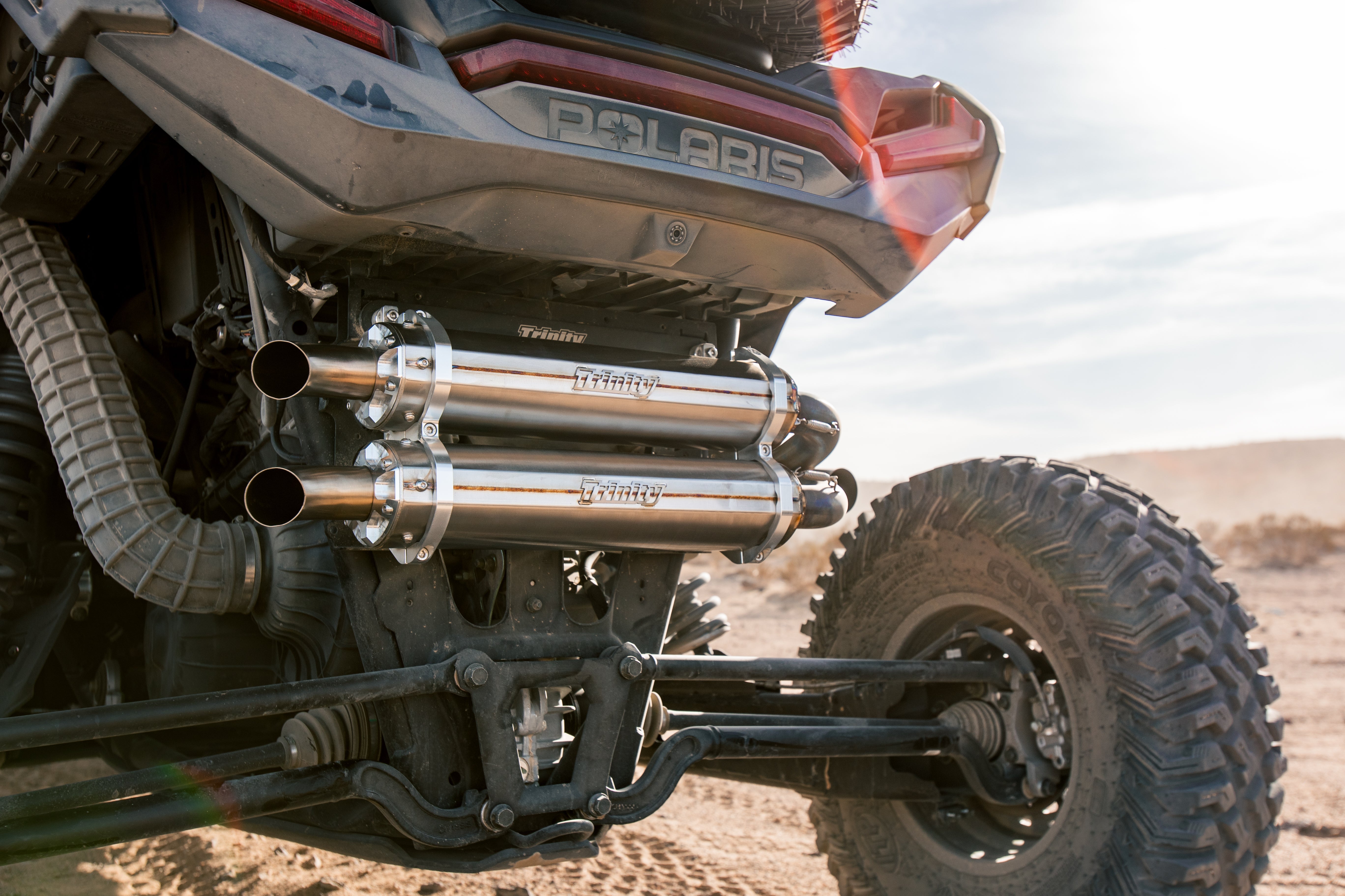 RZR TURBO / S EXHAUST - STAINLESS STEEL - FULL SYSTEM