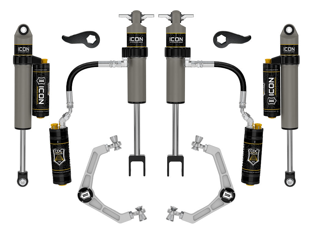 ICON 2020-2026 Chevrolet Silverado/GMC Sierra 2500/3500 HD, 2-3.5" Lift, Stage 4 Suspension System, Billet