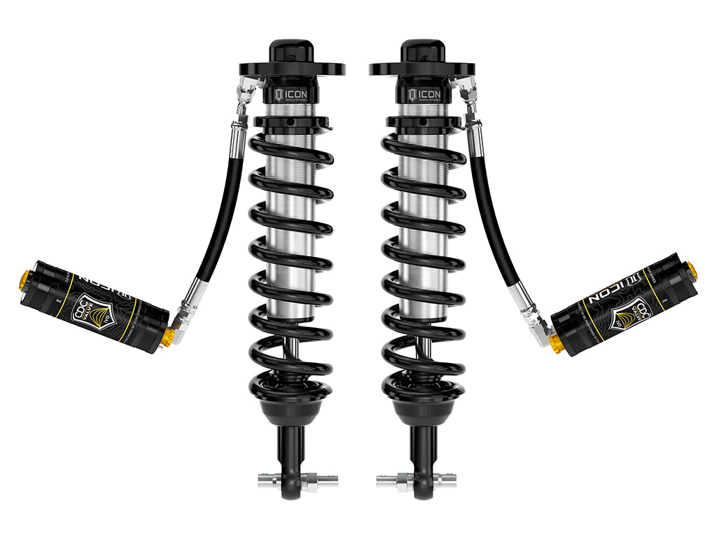 ICON 2021-2025 Ford F-150 4WD/Tremor, 3.5-4.5"/2.5-3" Lift, Front, V.S. 2.5 Series Coilovers, Remote Reservoir w/ CDCV, Pair
