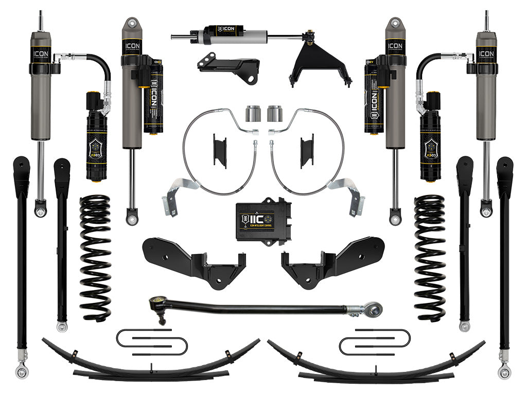 ICON 2023-2025 Ford F-250/F-350 Super Duty 4WD, Gas, 4.5" Lift, Stage 8 Suspension System w/ Expansion Packs