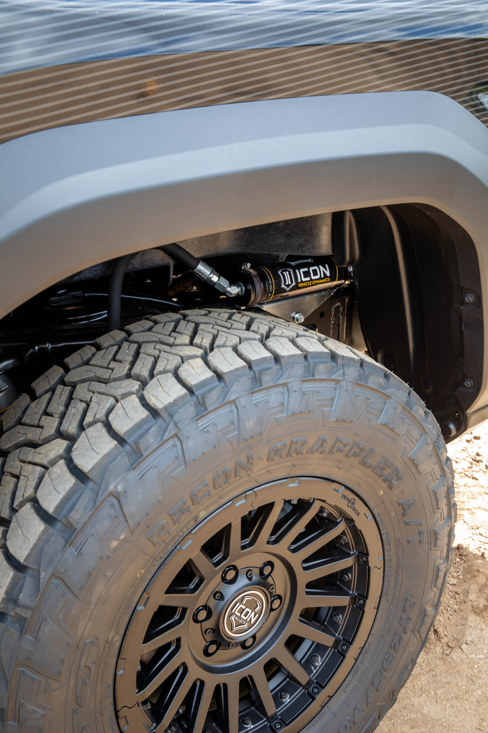 ICON 2024-2026 Toyota Tacoma 1.25-3" Lift, Stage 4 Suspension System, Tubular, Overland Rear Springs