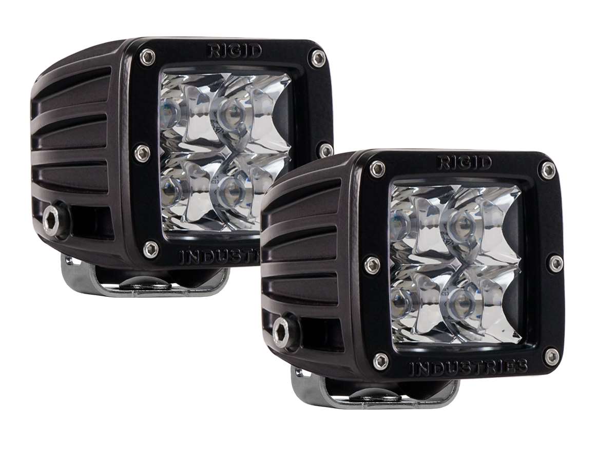 RIGID D-Series PRO White Spot LED Pair
