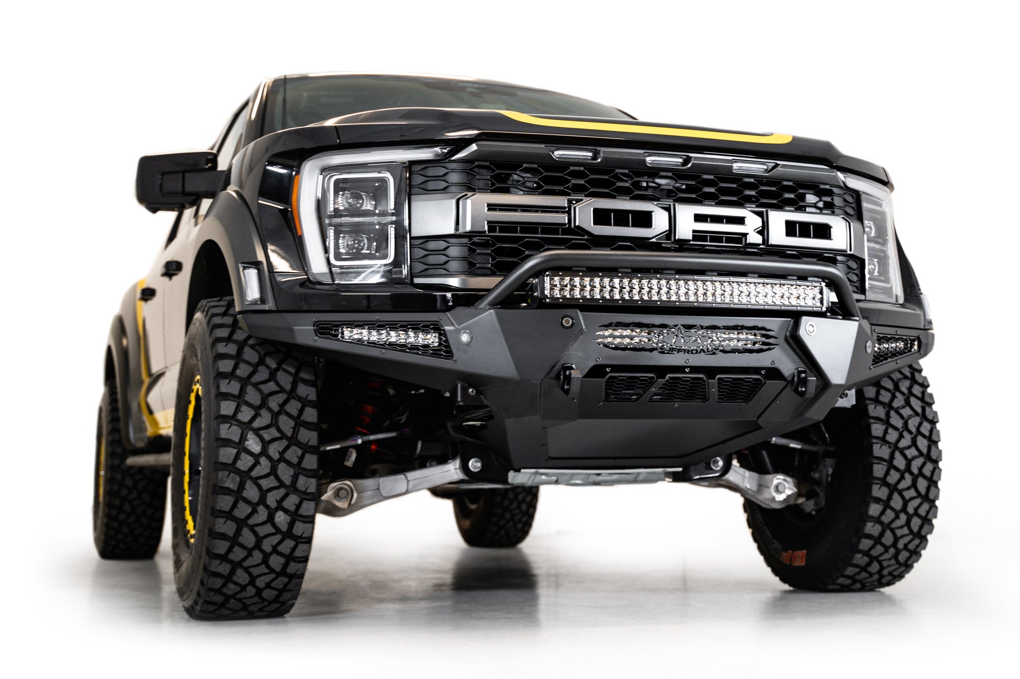 2021-2026 Ford F-150 Raptor/Raptor R HoneyBadger Front Bumper w/ Top Hoop