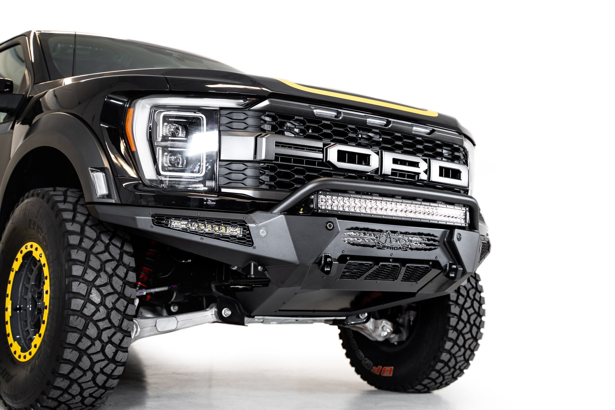 2021-2026 Ford F-150 Raptor/Raptor R HoneyBadger Front Bumper w/ Top Hoop