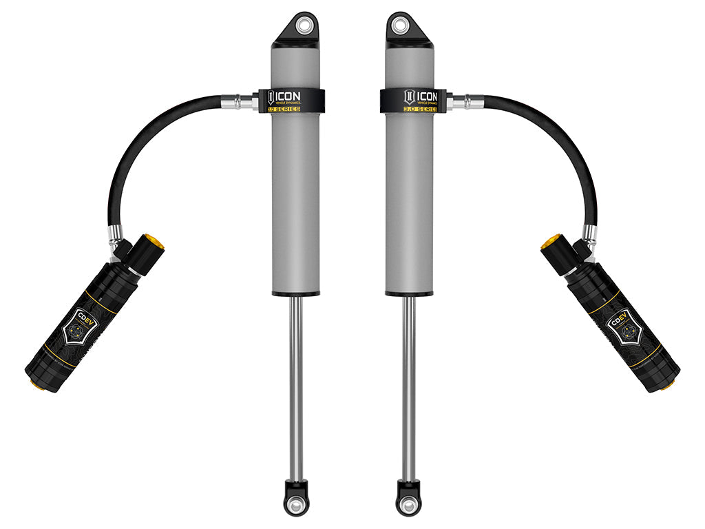 ICON 2017-2026 Ford F-250/F-350 Super Duty 4WD, 0-3” Lift, Rear, V.S 3.0 Series Shock Absorbers, Remote Reservoir w/ CDEV, Pair