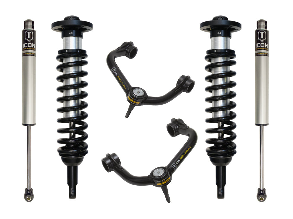 ICON 2009-2013 Ford F-150 4WD, 0-2.63" Lift, Stage 2 Suspension System, Tubular