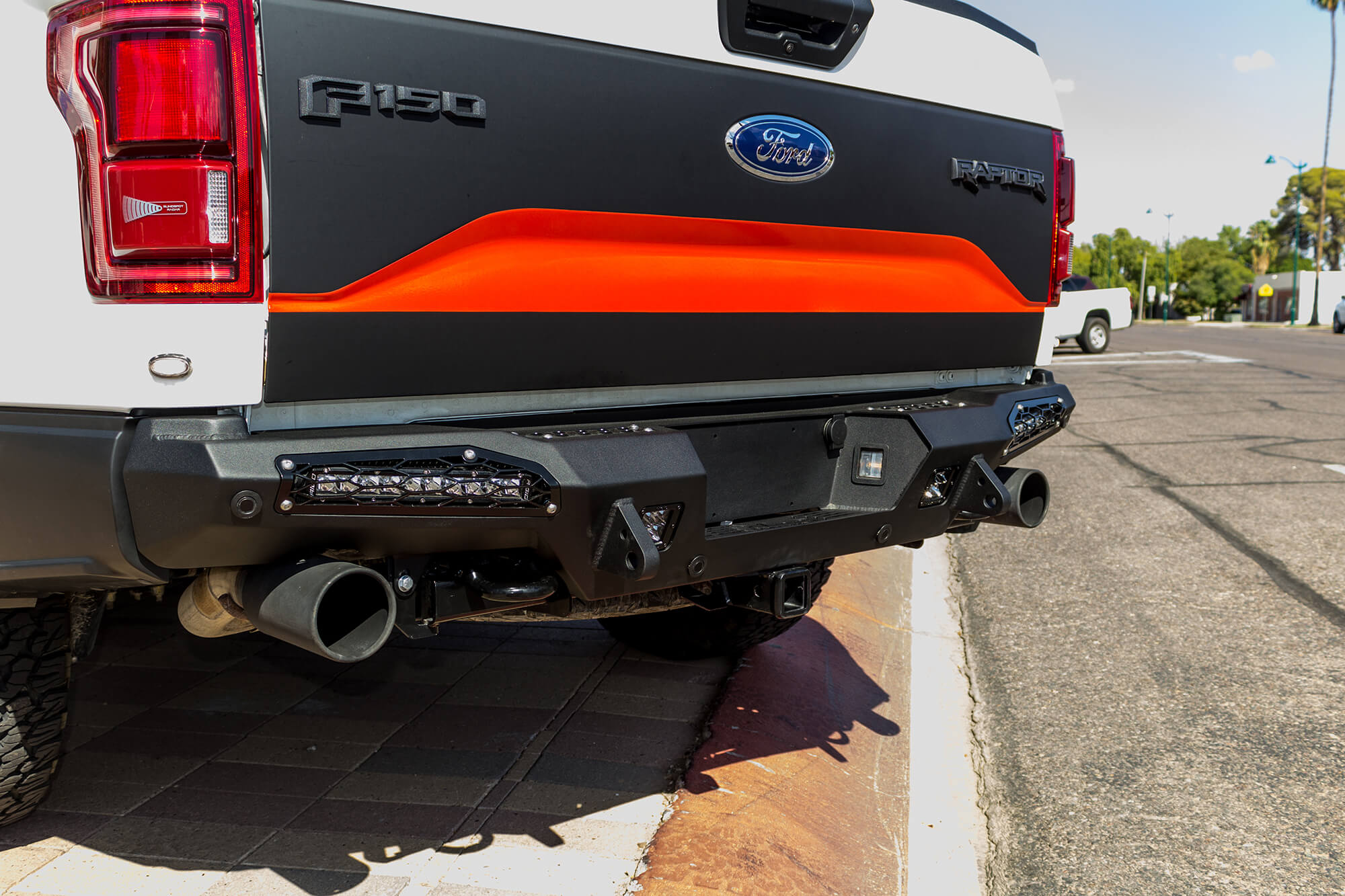 2017-2020 Ford Raptor HoneyBadger Rear Bumper (10" Lights)