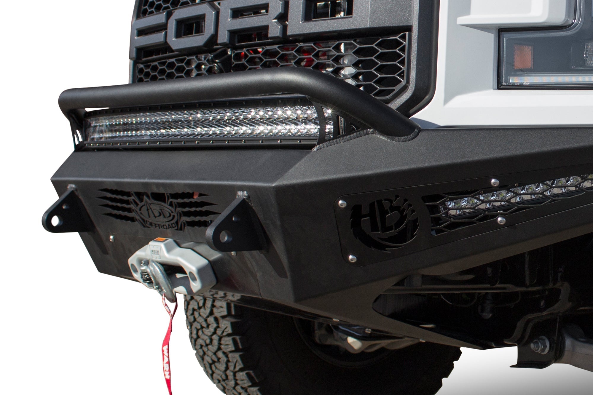 2017-2020 Ford F-150 Raptor HoneyBadger Front Bumper with Winch Mount | Heritage