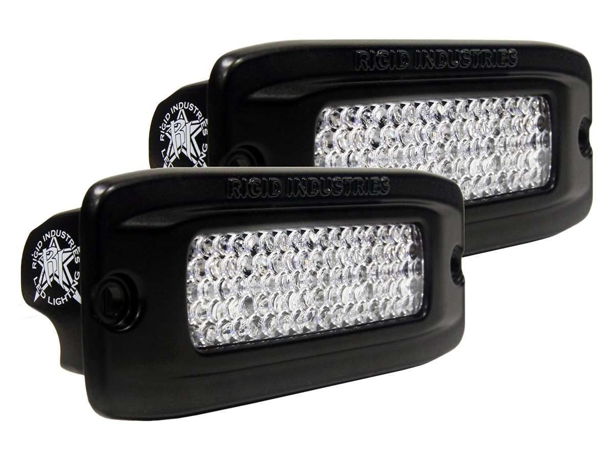 RIGID SR-Q PRO Flush White Diffused LED Light Pair