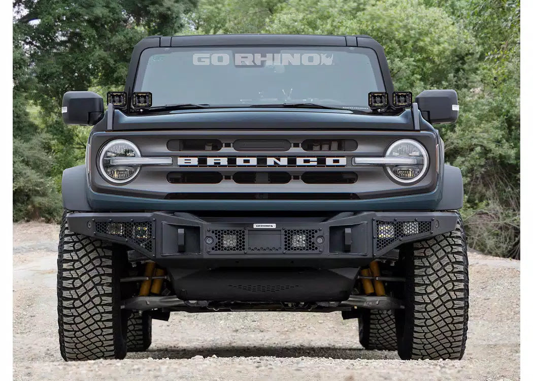 Go Rhino Rockline Full-Width Front Winch Bumper - 2007-2026 Jeep Gladiator, Jeep Wrangler JL +1 more