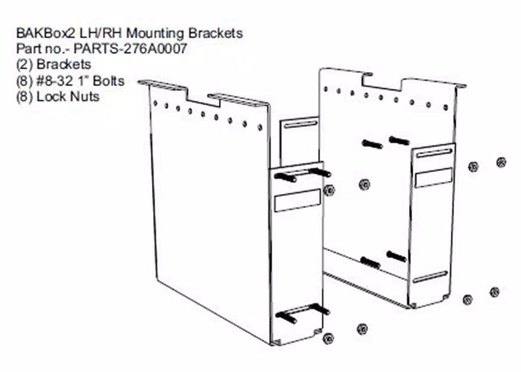 BAKBox 2 Replacement Clamping Brackets - AB