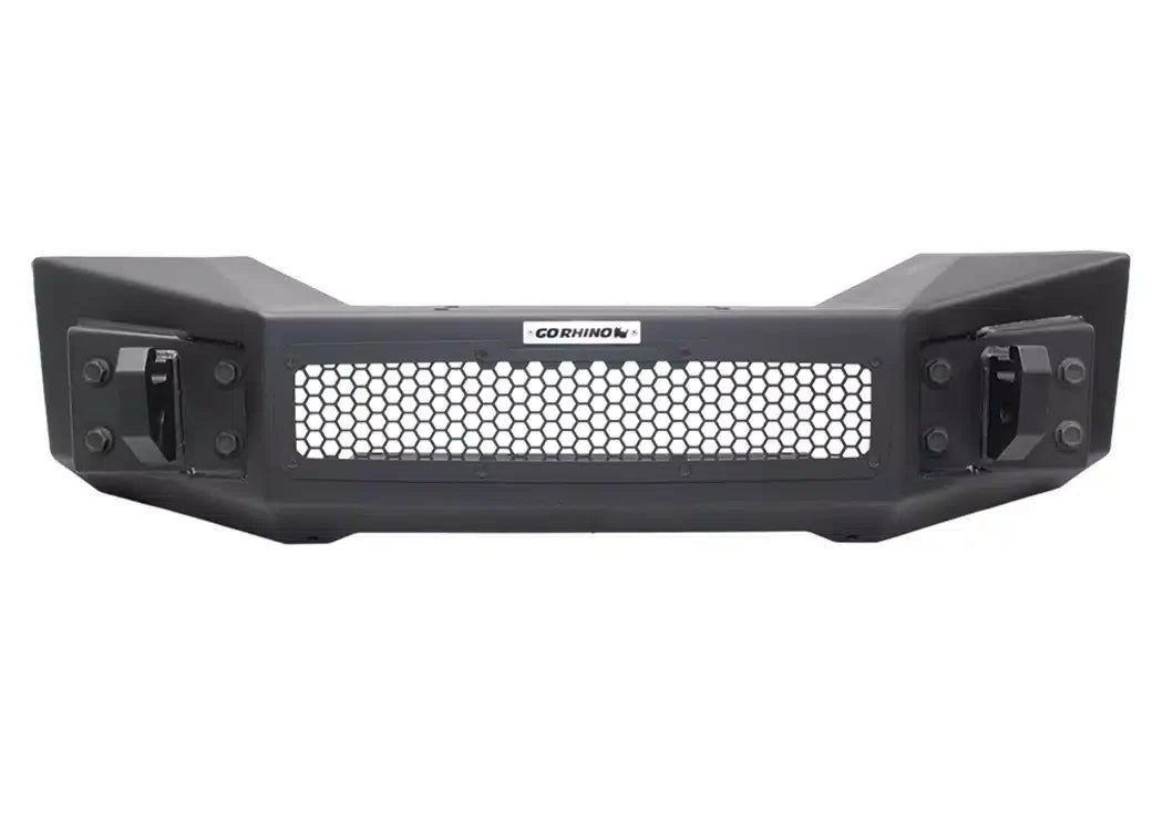 Go Rhino Rockline Stubby Front Winch Bumper - 2007-2026 Jeep Wrangler JL, Jeep Wrangler JK +1 more