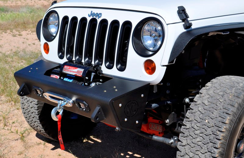 2007 - 2017 Jeep JK KC Hilites Front Bumper Center w/Tow Hooks